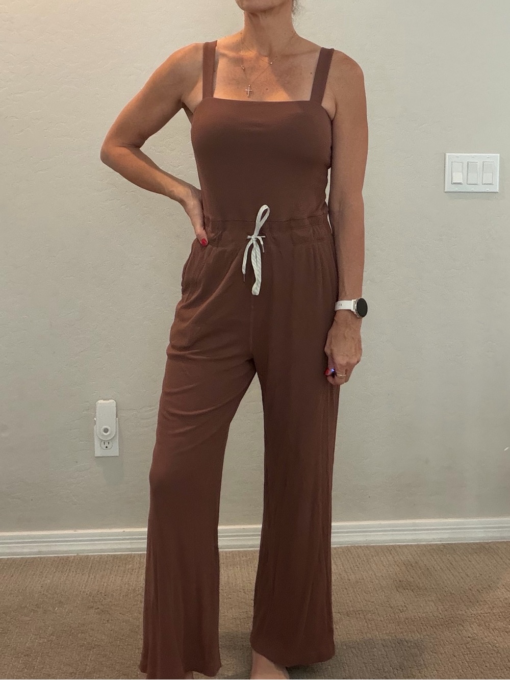 Vuori Brown Jumpsuit